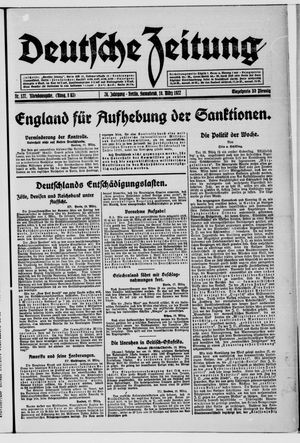 Deutsche Zeitung vom 18.03.1922