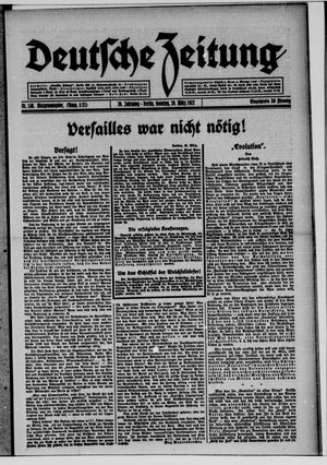 Deutsche Zeitung vom 26.03.1922