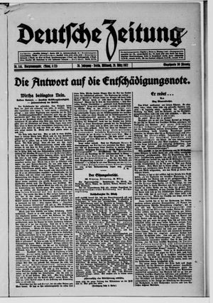 Deutsche Zeitung vom 29.03.1922