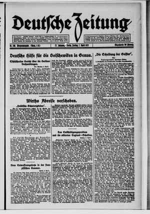 Deutsche Zeitung vom 07.04.1922