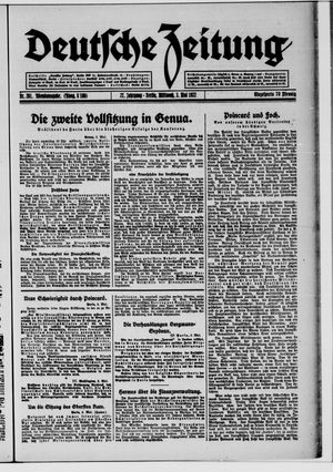 Deutsche Zeitung vom 03.05.1922