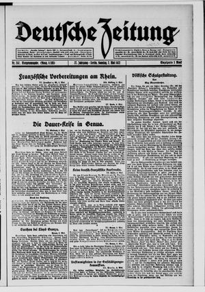 Deutsche Zeitung vom 07.05.1922