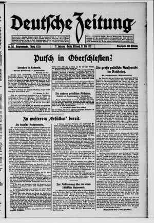 Deutsche Zeitung vom 31.05.1922