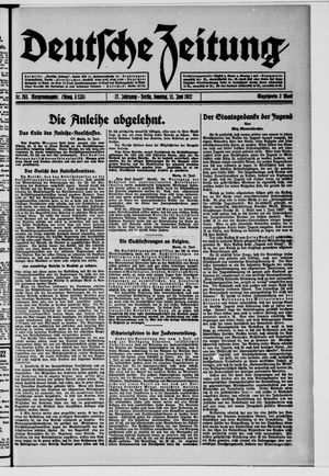 Deutsche Zeitung vom 11.06.1922