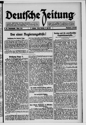 Deutsche Zeitung vom 13.06.1922
