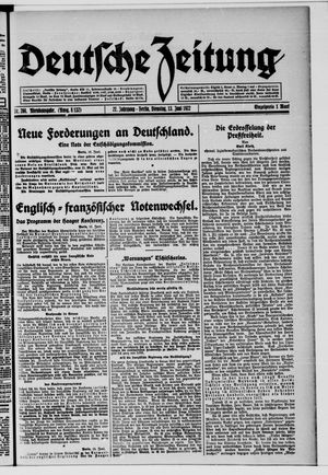 Deutsche Zeitung vom 13.06.1922