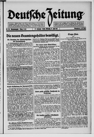 Deutsche Zeitung vom 21.06.1922