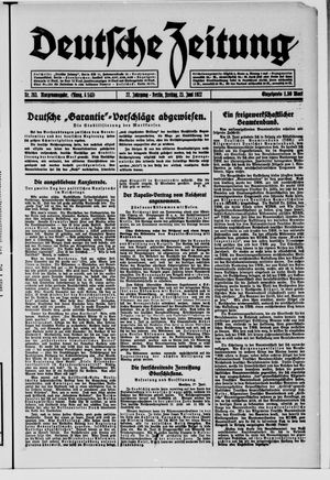 Deutsche Zeitung vom 23.06.1922