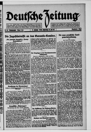 Deutsche Zeitung vom 20.07.1922