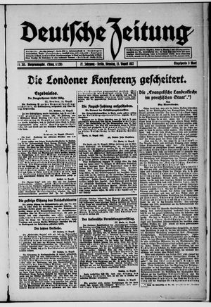 Deutsche Zeitung vom 15.08.1922