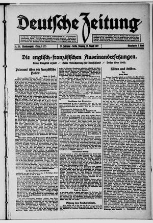 Deutsche Zeitung vom 15.08.1922