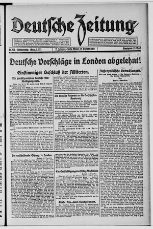 Deutsche Zeitung vom 11.12.1922