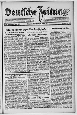 Deutsche Zeitung vom 12.12.1922