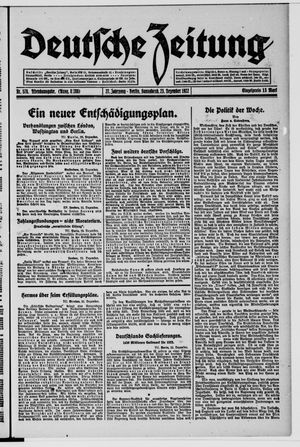 Deutsche Zeitung vom 23.12.1922