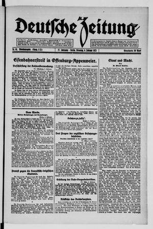 Deutsche Zeitung vom 06.02.1923