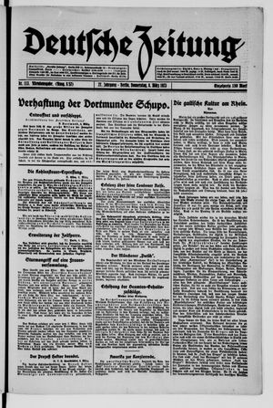 Deutsche Zeitung vom 08.03.1923