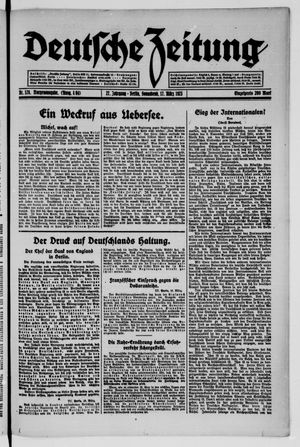 Deutsche Zeitung vom 17.03.1923