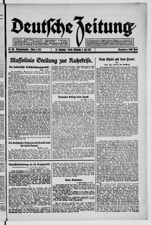 Deutsche Zeitung on Jul 4, 1923