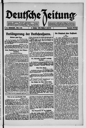 Deutsche Zeitung vom 16.07.1923