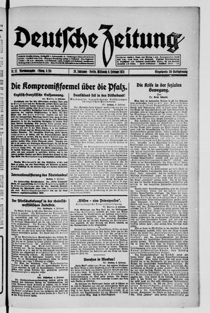 Deutsche Zeitung vom 06.02.1924