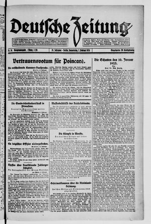 Deutsche Zeitung on Feb 7, 1924