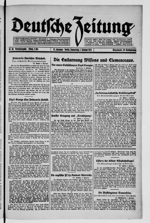 Deutsche Zeitung on Feb 7, 1924