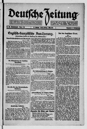 Deutsche Zeitung vom 02.03.1924