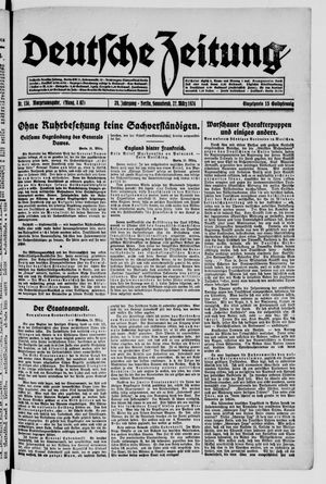 Deutsche Zeitung vom 22.03.1924