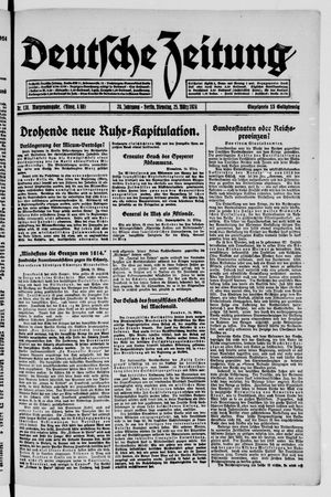 Deutsche Zeitung vom 25.03.1924