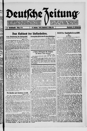 Deutsche Zeitung on Mar 29, 1924