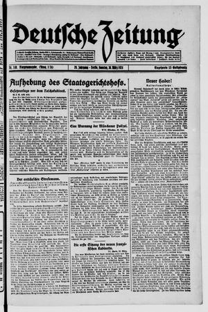 Deutsche Zeitung on Mar 30, 1924