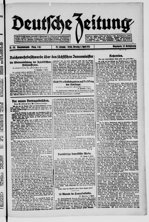 Deutsche Zeitung on Apr 8, 1924