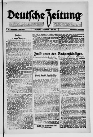 Deutsche Zeitung on Apr 8, 1924