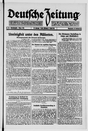 Deutsche Zeitung vom 23.04.1924