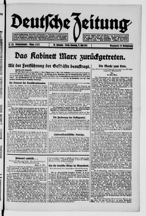Deutsche Zeitung on May 27, 1924