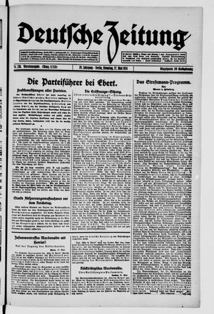 Deutsche Zeitung on May 27, 1924