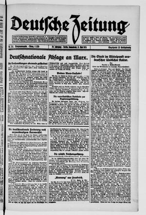 Deutsche Zeitung on May 31, 1924