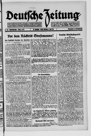 Deutsche Zeitung vom 03.06.1924