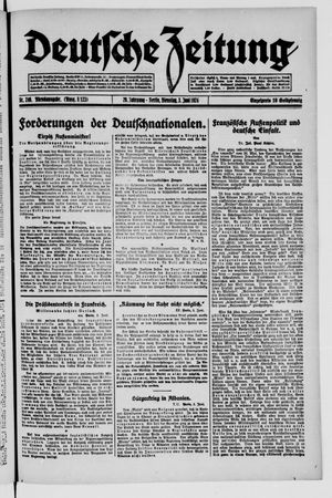Deutsche Zeitung vom 03.06.1924