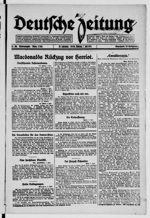 Deutsche Zeitung vom 07.07.1924