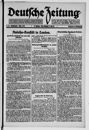 Deutsche Zeitung vom 22.07.1924