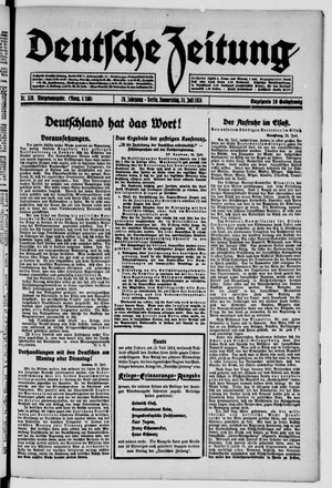 Deutsche Zeitung vom 24.07.1924