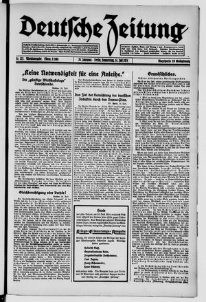 Deutsche Zeitung vom 24.07.1924