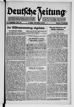 Deutsche Zeitung vom 27.07.1924