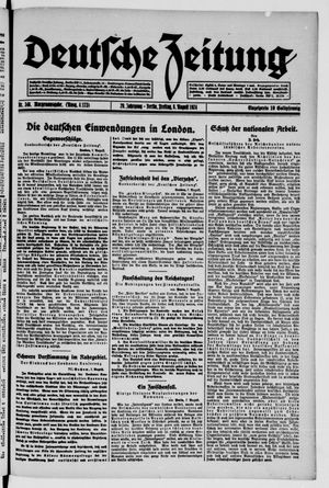 Deutsche Zeitung vom 08.08.1924