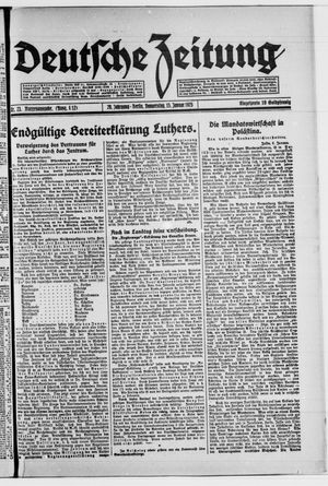 Deutsche Zeitung vom 15.01.1925