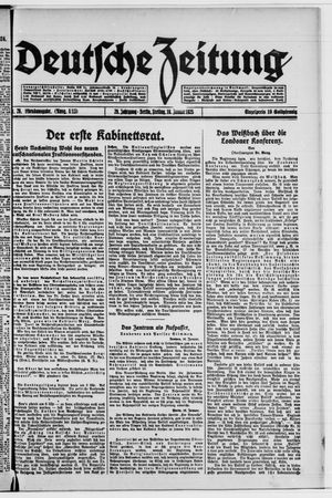 Deutsche Zeitung vom 16.01.1925