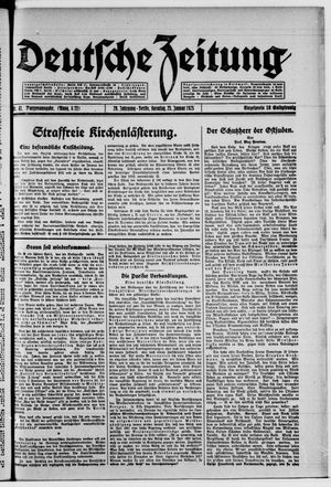 Deutsche Zeitung on Jan 25, 1925