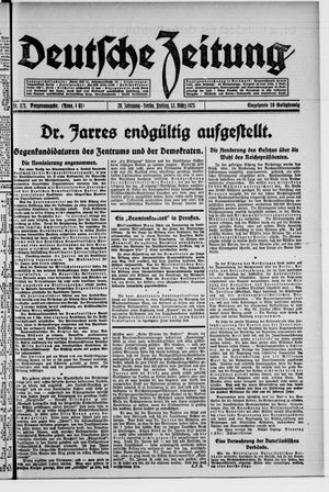Deutsche Zeitung on Mar 13, 1925