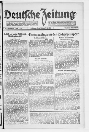Deutsche Zeitung on May 27, 1925